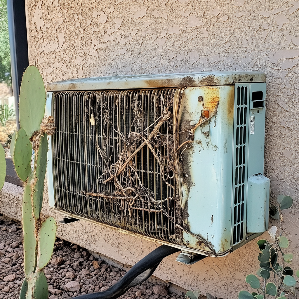 HVAC safety inspection for air conditioning in Phoenix, AZ
The image displays a technician conducting a safety inspection on an air conditioning system in Phoenix, Arizona. Safety inspections involve checking the unit’s electrical components, including the capacitor, wiring, and connections, to prevent potential hazards. This step is particularly important in Phoenix, where air conditioners run extensively during summer. An inspection also includes reviewing duct sealing, insulation, and routine maintenance history to ensure optimal operation. These inspections help homeowners avoid unexpected breakdowns and extend the life of their AC unit.